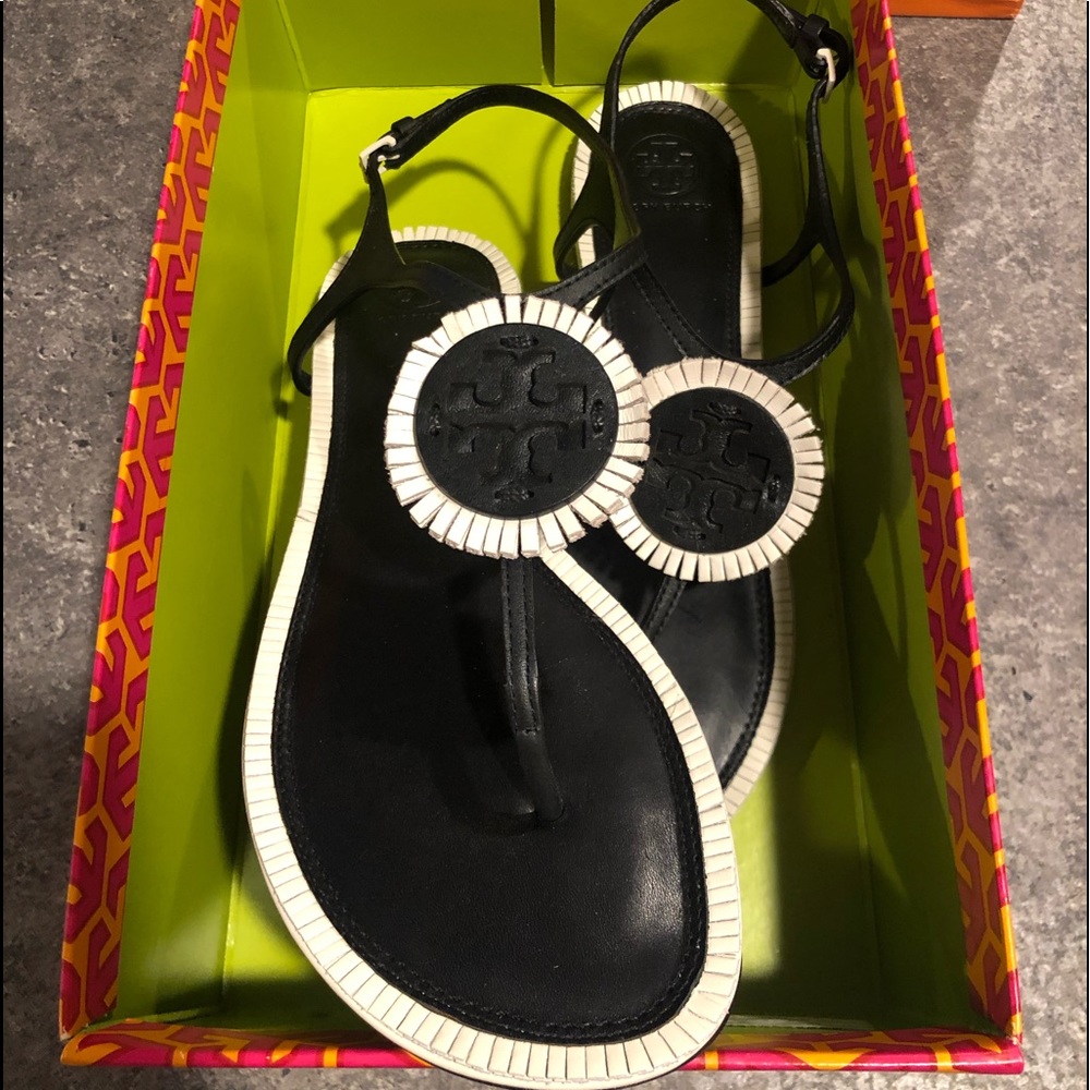 Tory Burch Miller Fringe sandals!